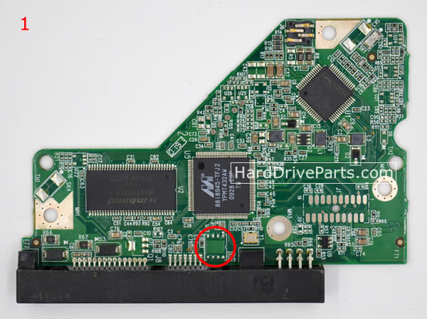 WD5000AVVS WD PCB Circuit Board 2060-701640-001 - Click Image to Close