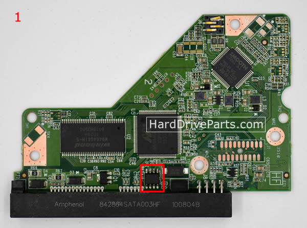 WD2500AVVS WD PCB Circuit Board 2060-771590-001 - Click Image to Close