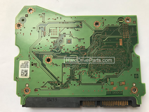Western Digital HUH728080ALE600 PCB Board 006-0A90439