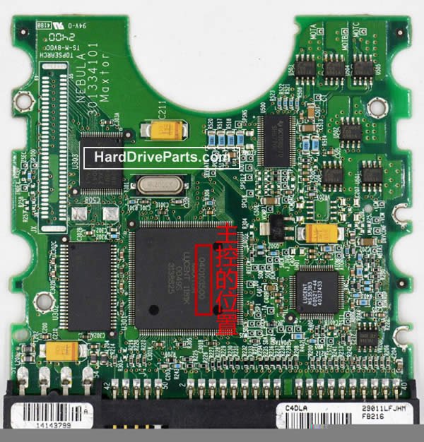 Maxtor PCB Board 040103500 - Click Image to Close