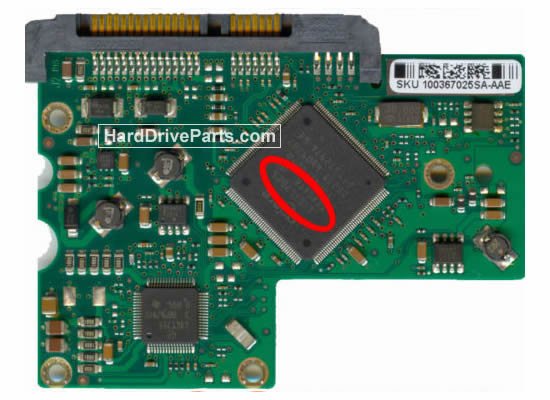 Seagate ST3200827AS Hard Drive PCB 100367026