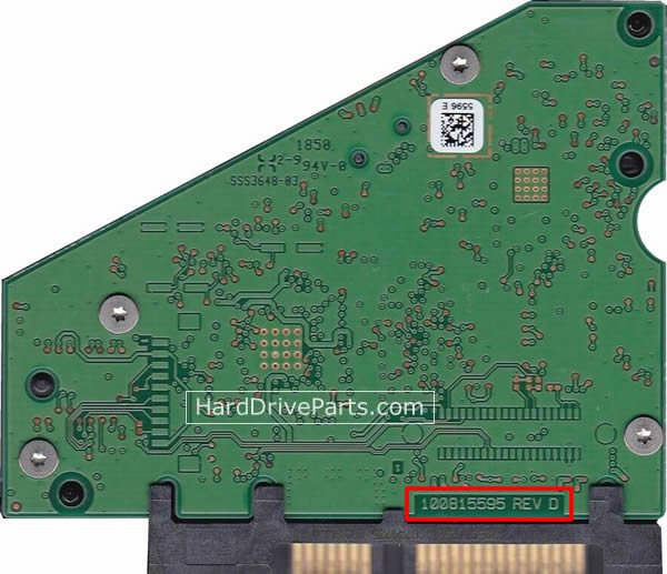 Seagate PCB Board 100815595 REV D - Click Image to Close