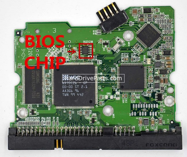(image for) Western Digital WD2500JB HDD PCB 2060-001265-001