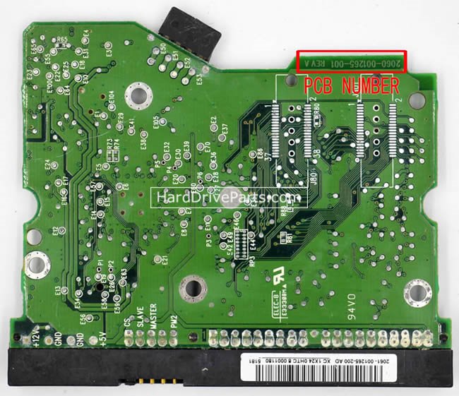 (image for) Western Digital WD2500JB HDD PCB 2060-001265-001