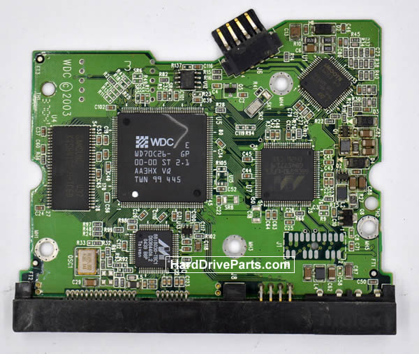 Western Digital WD2500SD HDD PCB 2060-001267-001 - Click Image to Close