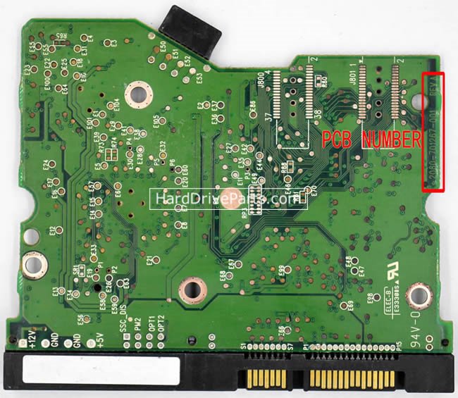 (image for) Western Digital PCB Board 2060-701267-001 REV A