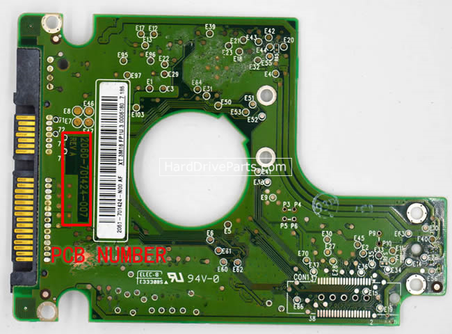 (image for) WD WD400BEVS-75LAT0 PCB Board 2060-701424-007
