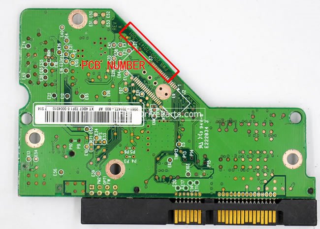 (image for) 5000AVJS WD PCB Circuit Board 2060-701477-001