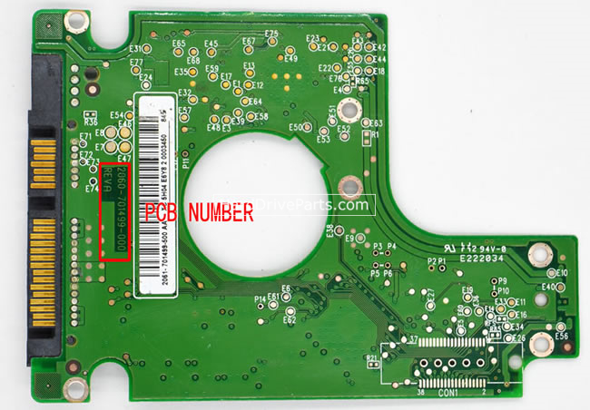 (image for) Western Digital PCB Board 2060-701499-000 REV A