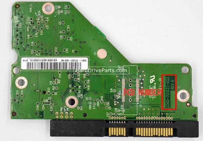 (image for) Western Digital PCB Board 2060-701537-003 REV A