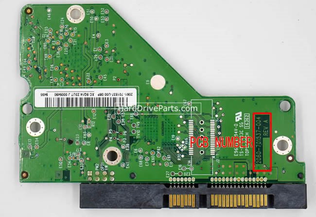 (image for) Western Digital PCB Board 2060-701537-004 REV A