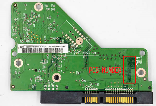 (image for) Western Digital PCB Board 2060-701590-000 REV A