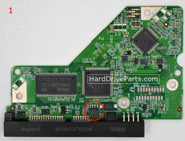 WesternDigital製HDDの回路基板2060-701590-001