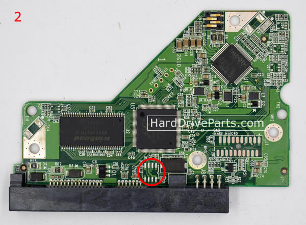 WD2500AVVS WD PCB Circuit Board 2060-701590-001