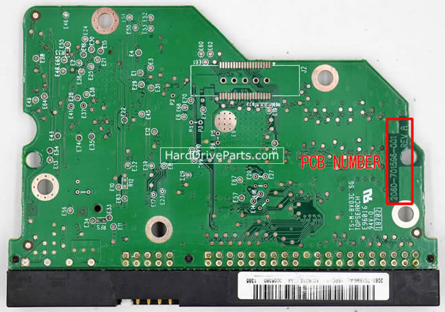 (image for) Western Digital PCB Board 2060-701596-001 REV A