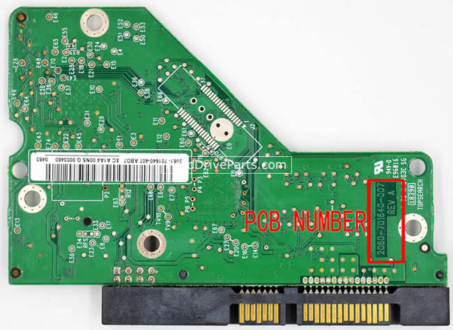 (image for) WD WD5002AAEX PCB Board 2060-701640-007