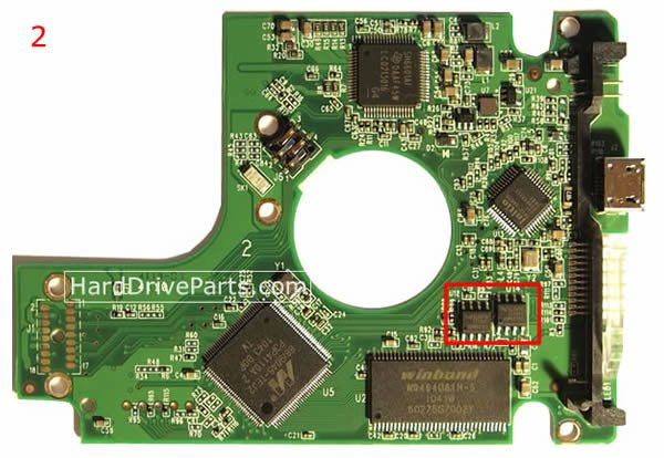 Western Digital PCB Board 2060-701675-004 REV A / P1