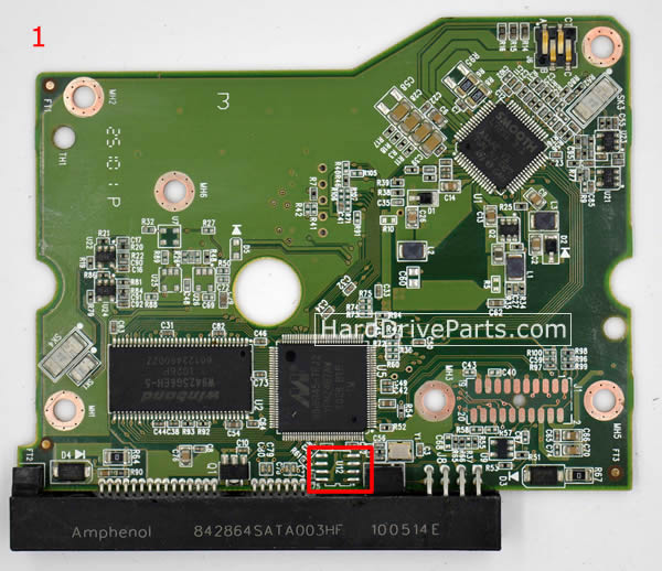 (image for) Western Digital PCB Board 2060-771642-001 REV P1