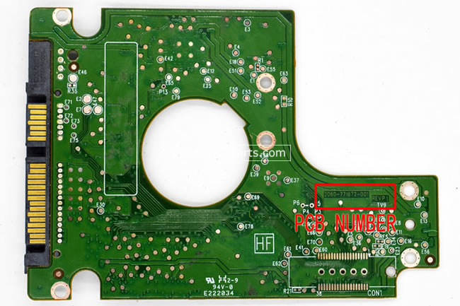 (image for) Western Digital PCB Board 2060-771672-001 REVP1