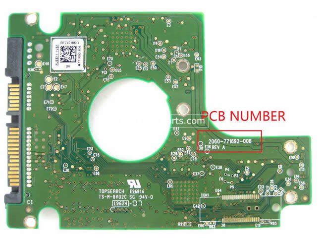 (image for) Western Digital WD3200BEKX HDD PCB 2060-771692-006