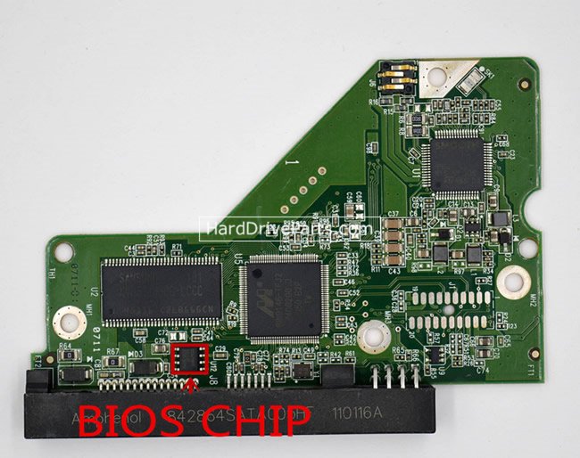 (image for) Western Digital PCB Board 2060-771698-002 REV A / P1 / P2