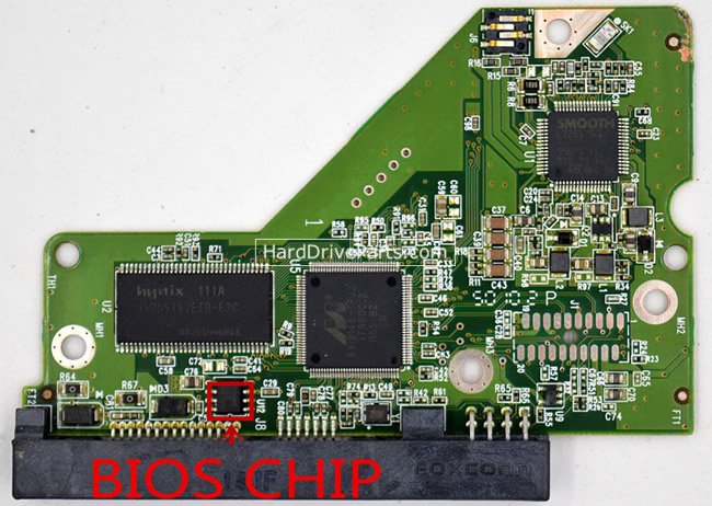 (image for) Western Digital PCB Board 2060-771698-004 REV A / P1 / P2