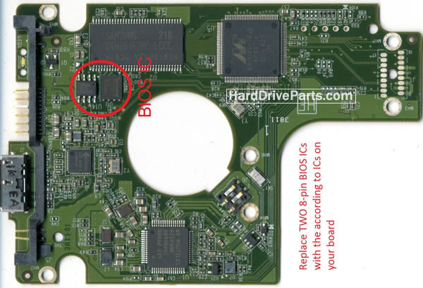 WD5000BMVW WD PCB Circuit Board 2060-771814-001 - Click Image to Close