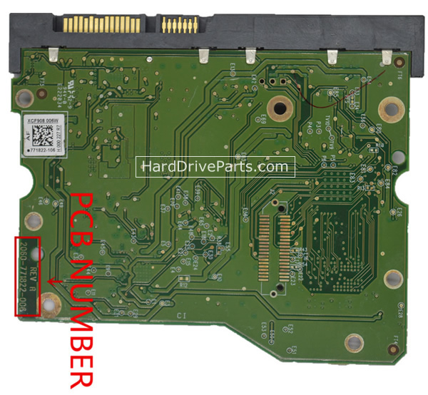 2060-771822-006 Western Digital PCB Circuit Board HDD Logic Controller Board