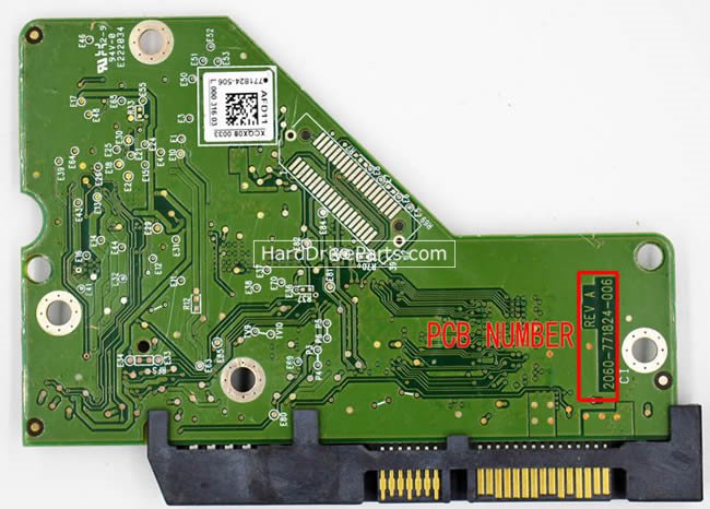 (image for) Western Digital PCB Board 2060-771824-006 REV A