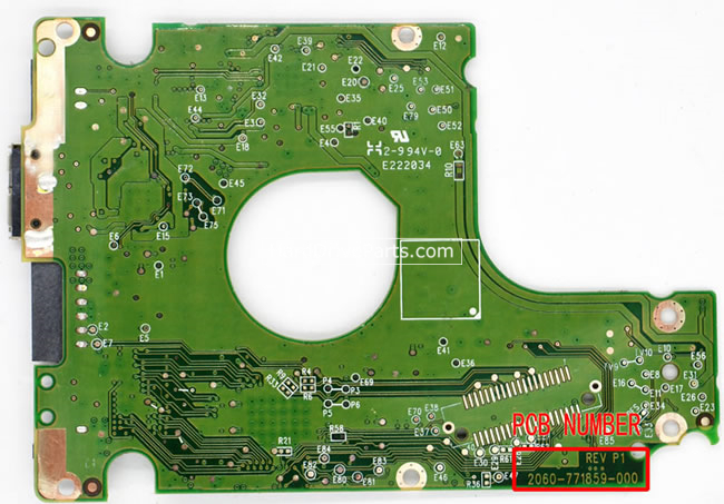 (image for) Western Digital PCB Board 2060-771859-000 REV P1