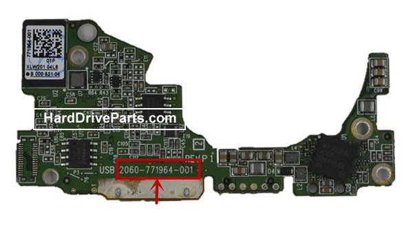 2060-771964-001 Western Digital PCB Circuit Board HDD Logic Controller Board