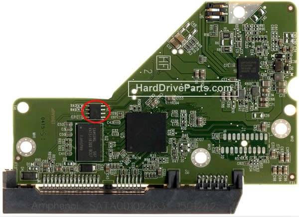 WD WD10EURX-63UY4Y0 PCB Board 2060-800006-001