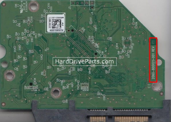 (image for) Western Digital PCB Board 2060-800021-001 - Click Image to Close