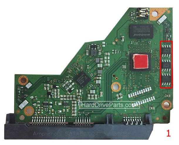 Western Digital WD60EFRX PCB Board 2060-810011-001