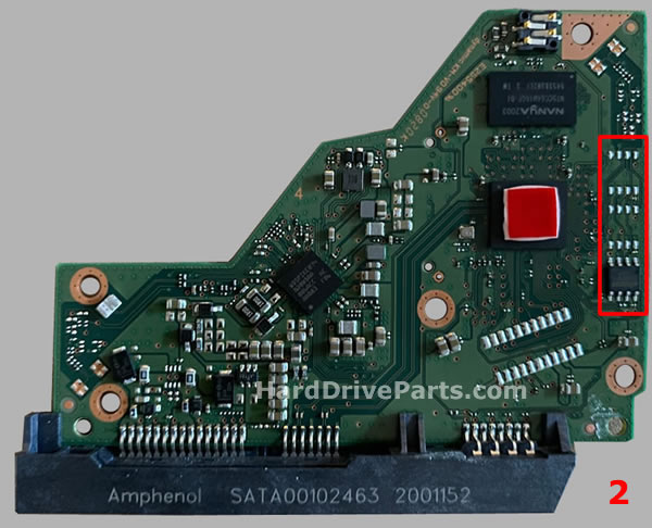 Western Digital WD60EFRX PCB Board 2060-810011-001