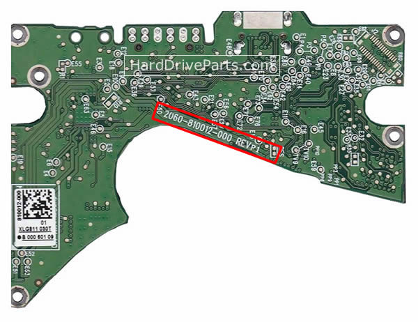 2060-810012-000 Western Digital PCB Circuit Board HDD Logic Controller Board