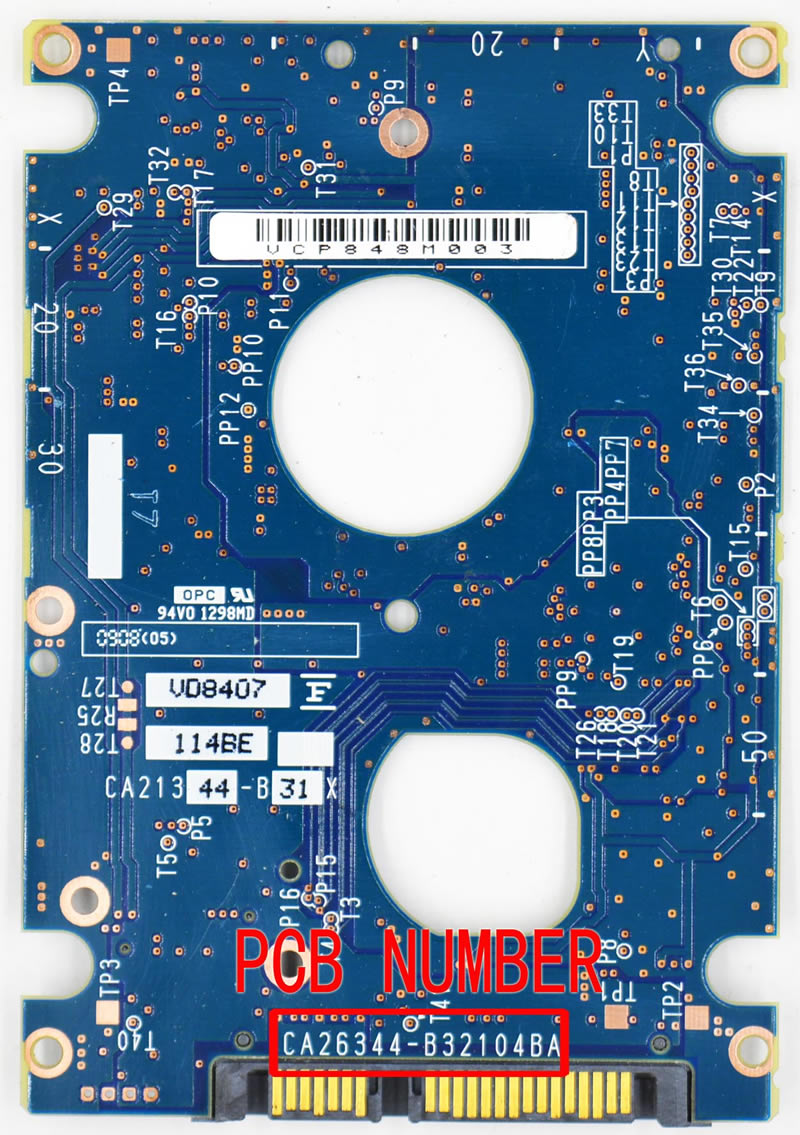 (image for) Fujitsu MHZ2320BH G2 PCB Board CA26344-B32104BA