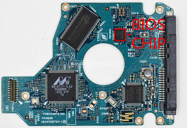 (image for) Toshiba MK5059GSXP PCB Board G002872A