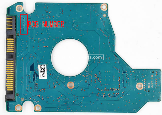 (image for) Toshiba MK5059GSXP PCB Board G002872A