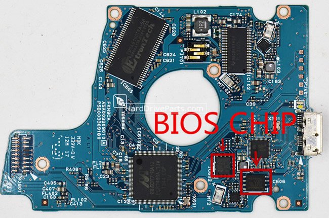 (image for) Toshiba MQ01UBF050 PCB Board G003309A