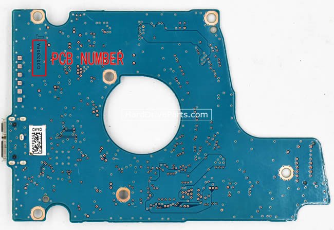 (image for) Toshiba MQ01UBF050 PCB Board G003309A