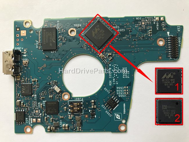 (image for) Toshiba MQ04UBB400 PCB Board G0034A