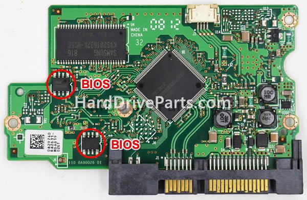 Swap bios chip on Hitachi PCB Circuit Board 0A53129