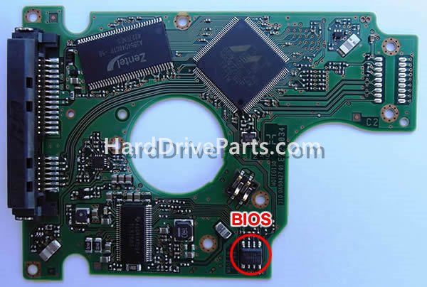Swap bios chip on Hitachi PCB Board 0J34921