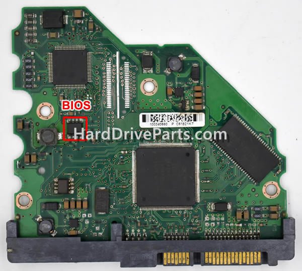 Swap bios chip on Seagate HDD PCB 100336321