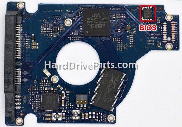 Swap bios chip on Seagate HDD PCB 100513491