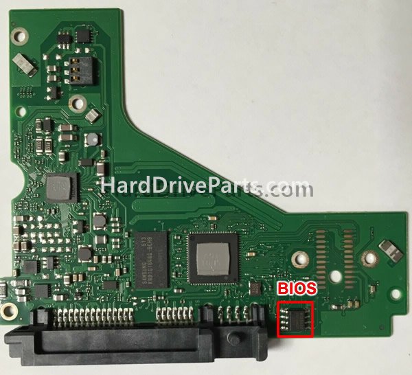 Swap bios chip on Seagate PCB Board 100745573
