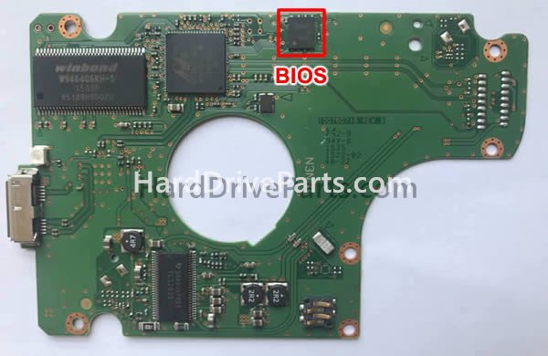 Swap bios chip on Seagate PCB Board 100760718