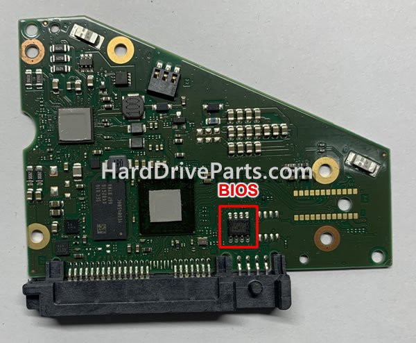 Swap bios chip on Seagate PCB Board 100849290