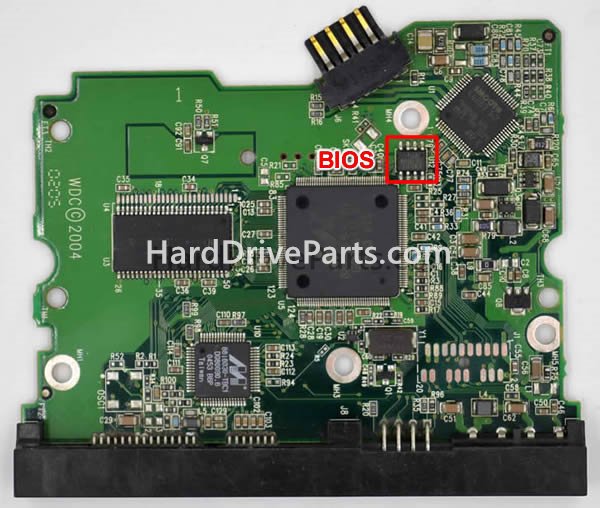 Swap bios chip on Western Digital PCB Board 2060-701293-001